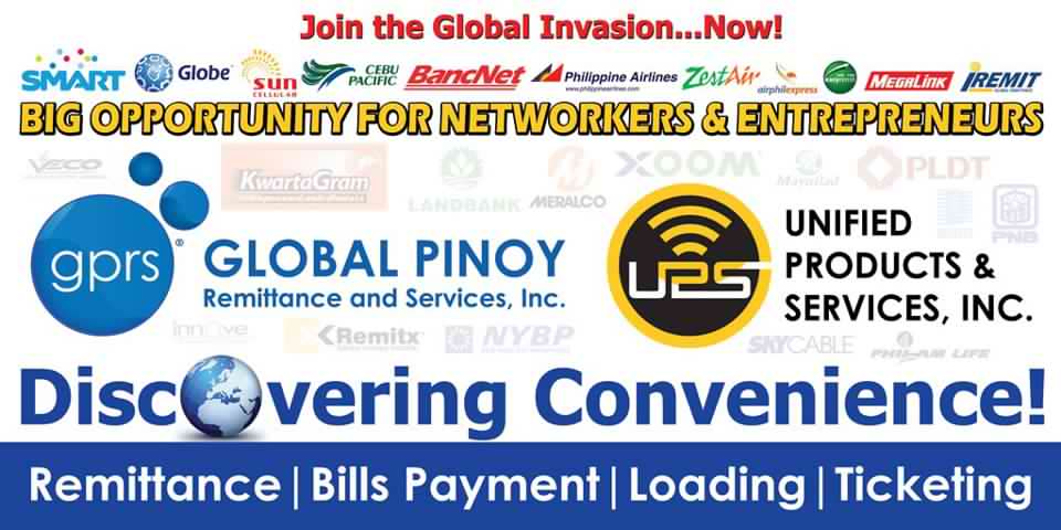 gprs global pinoy remittance services negosyo franchise business savemoreonline Philippines